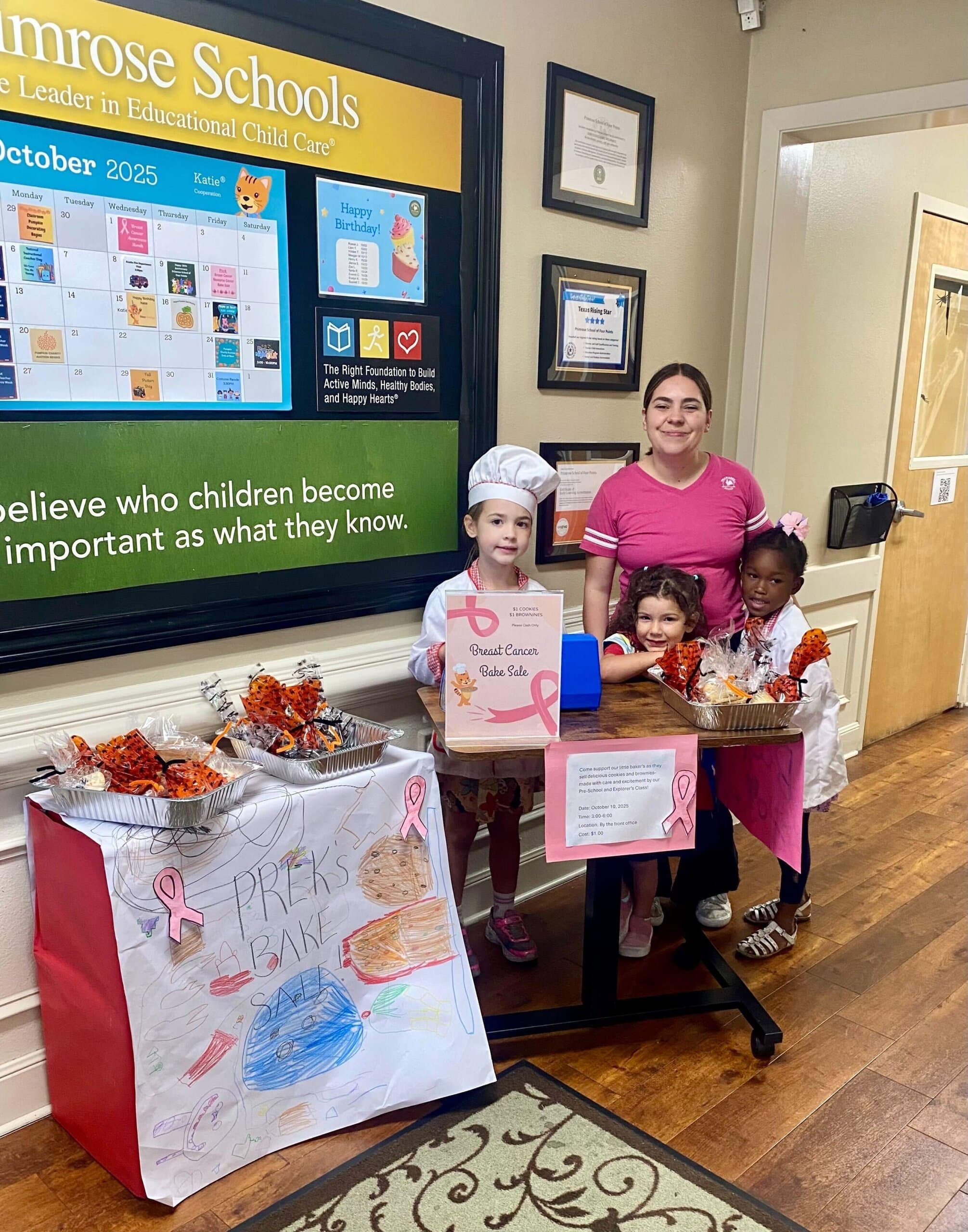 Bake Sale Fun! Character development, pre-kindergarten