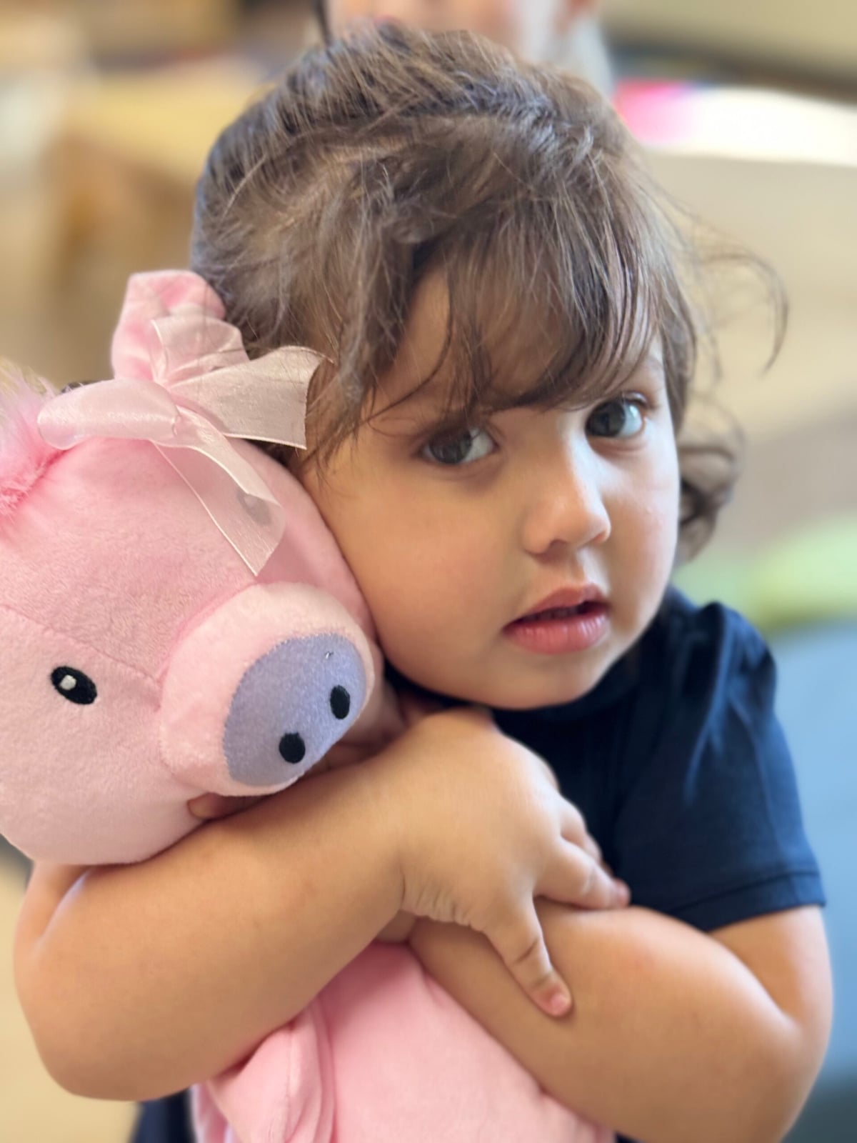 child with puppet