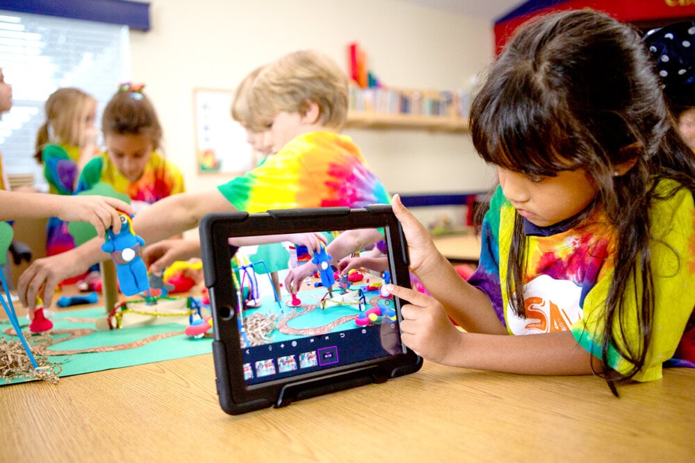 making a movie during summer camp