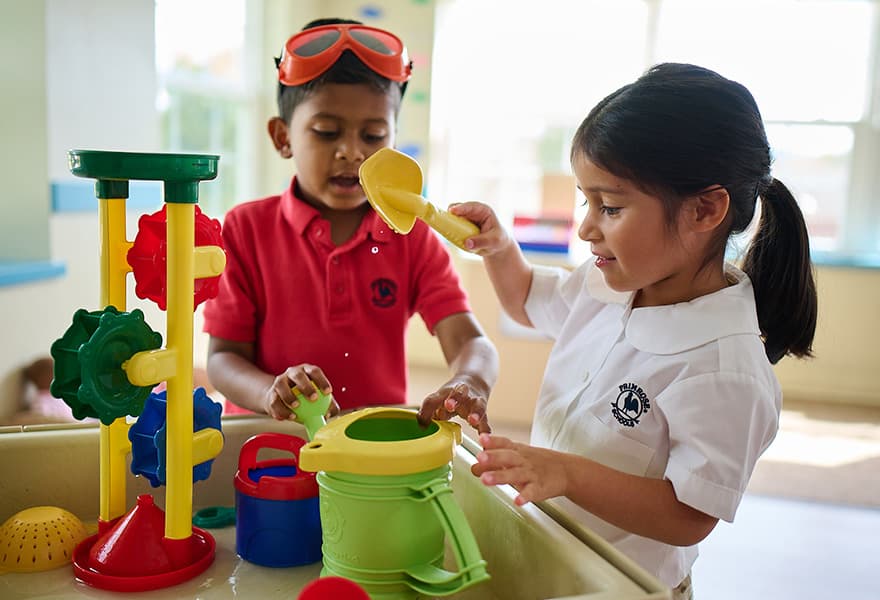 transitional kindergarten class playing