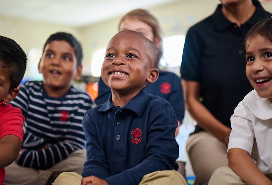 children enjoying circle time