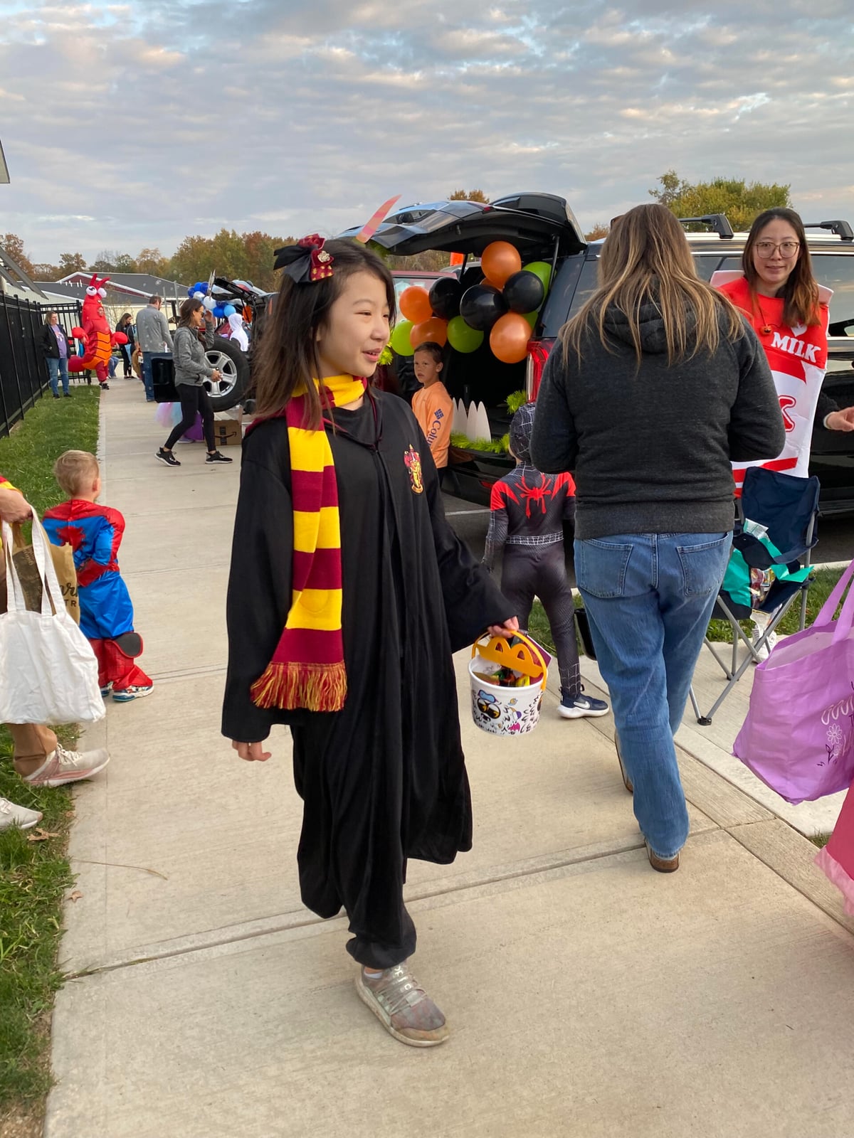 Primrose Dublin Jerome celebrating Trunk or Treat