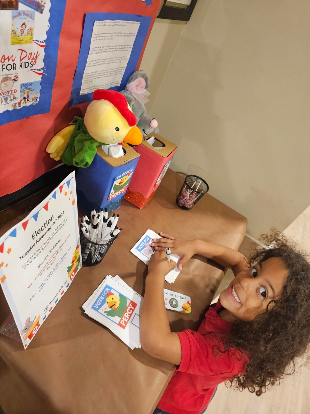 preschooler voting for Mia