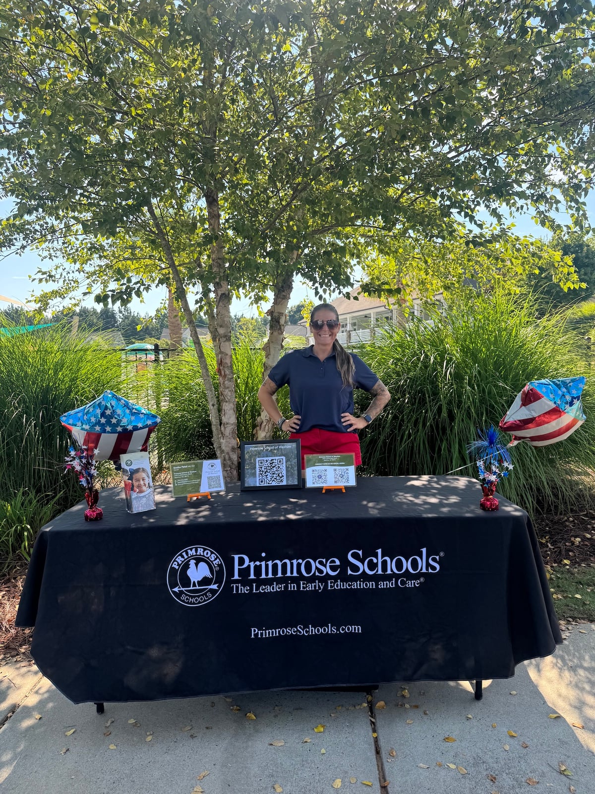 Primrose pre-school table with Ms. vanessa
