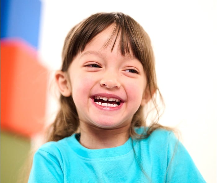 preschool child smiling