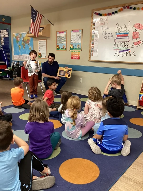 Primrose School of Frisco at Main and Teel - Read Across America Day! Daycare Frisco, Texas Early Learning