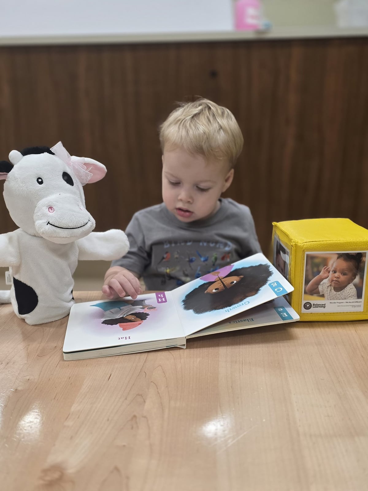Our Toddlers at Primrose School of North Edison are having so much fun learning about their friends during Wonder Time.