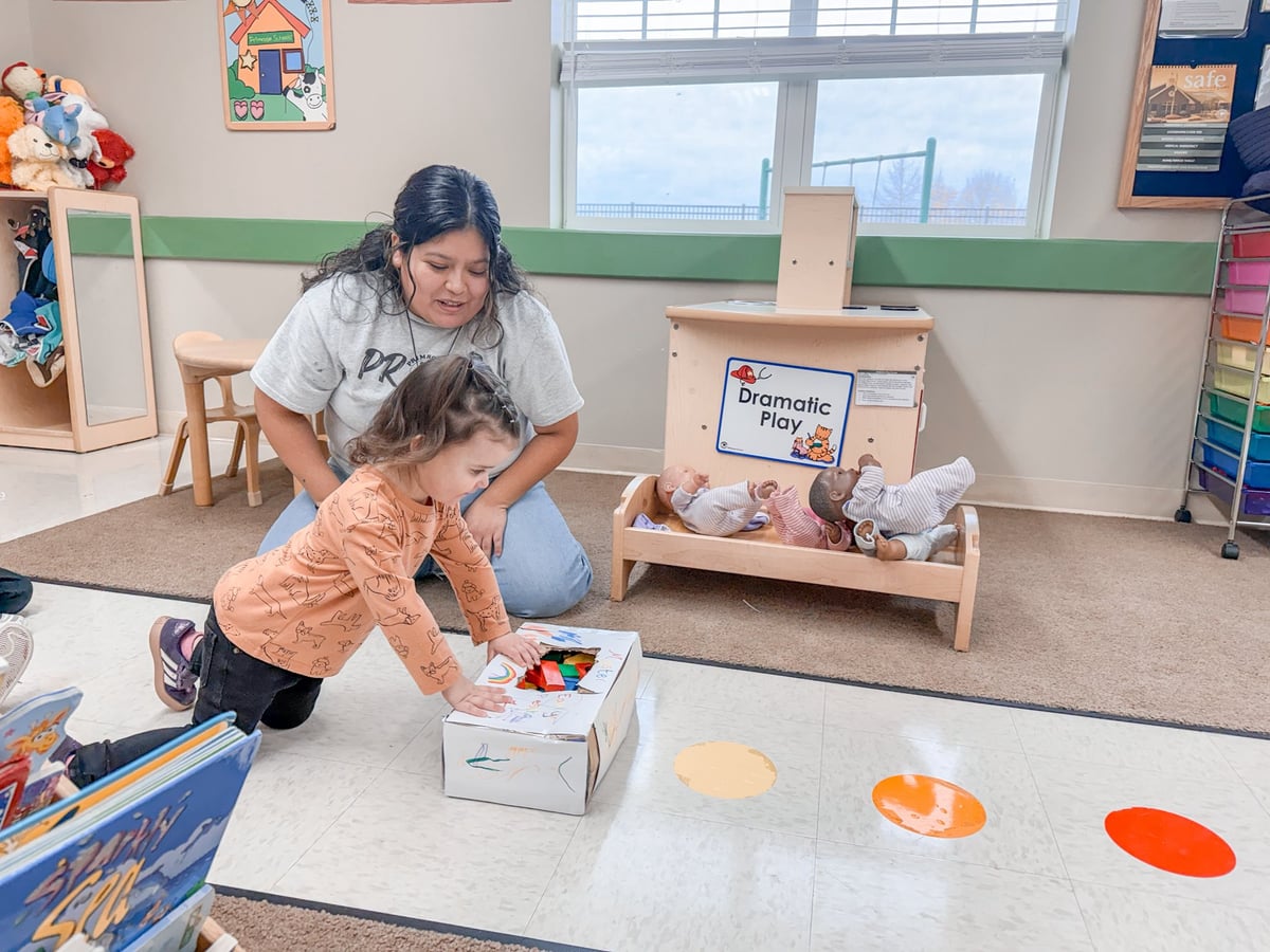 Early Preschool classroom explored the letter P — for push! 🚗🎨