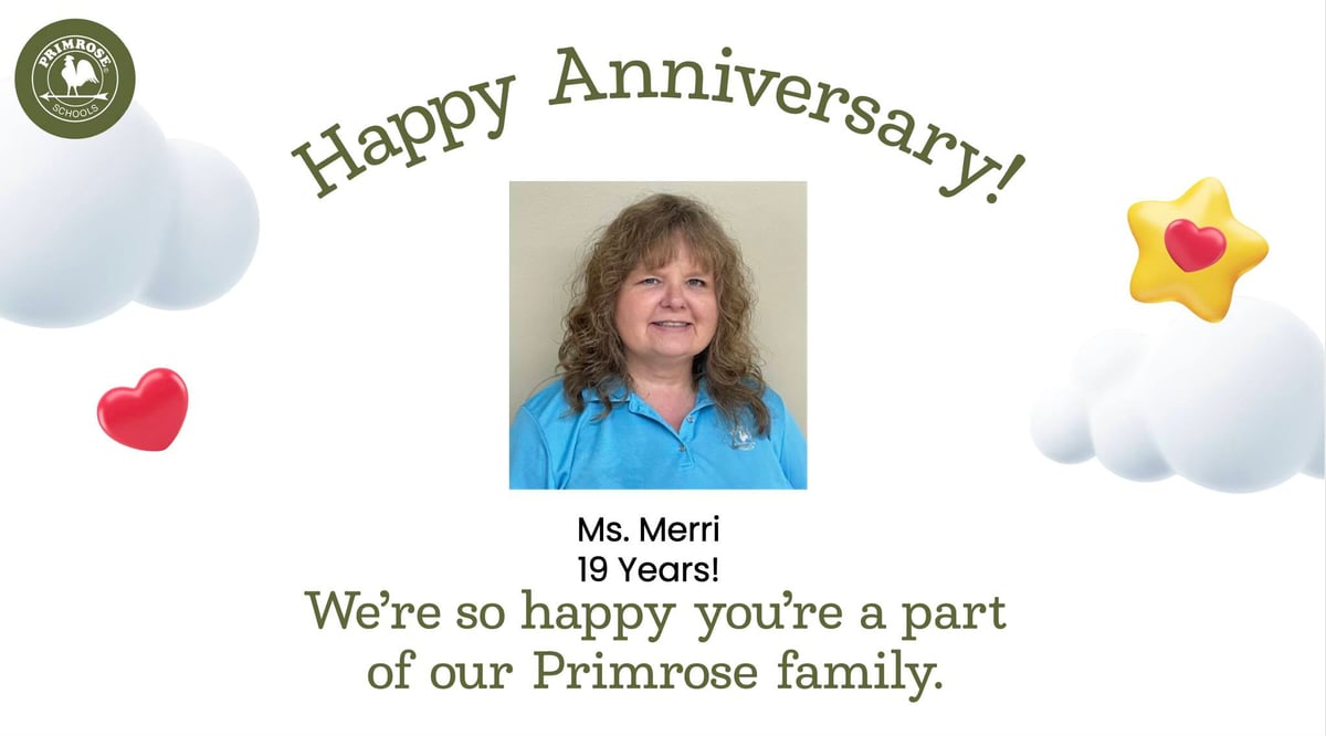 Ms. Merri celebrated for 19 years of dedication and service at Primrose School