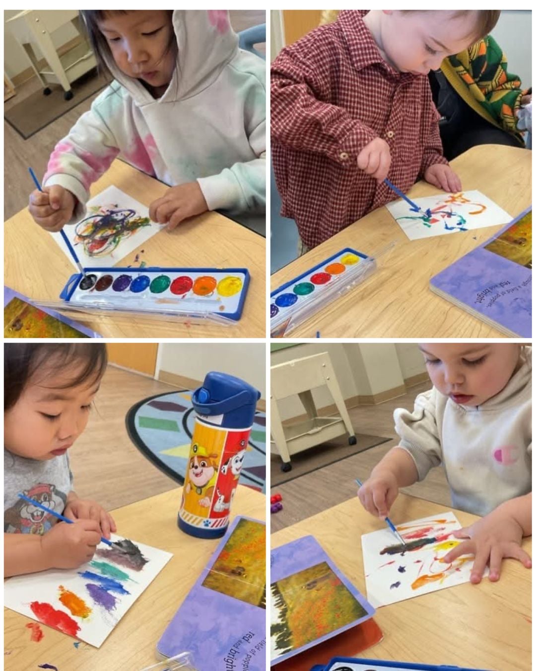 Pictures of children drawing