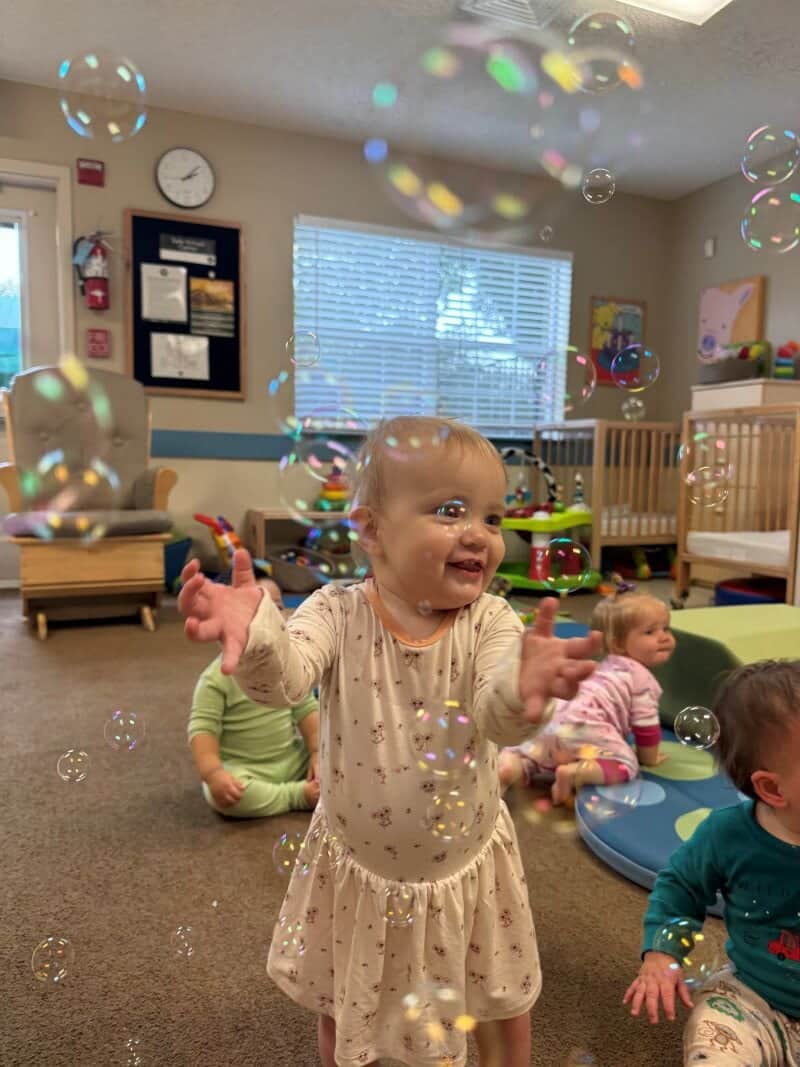 Bubbles in the Infant Classroom
