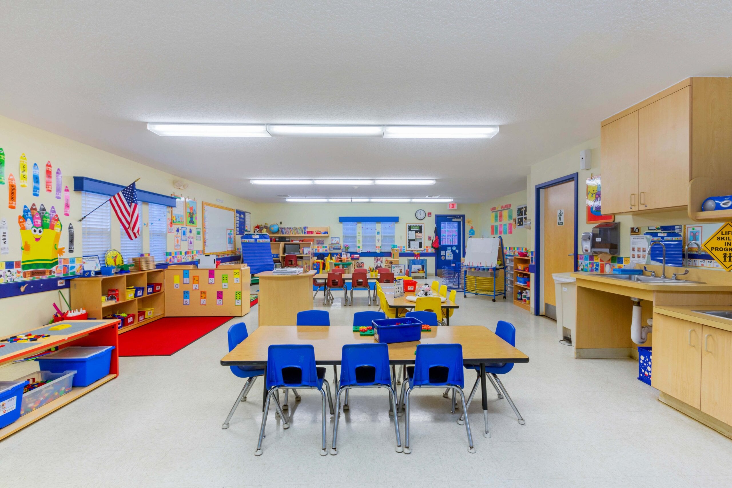 Pre-kindergarten classroom at Primrose Harmony on the Lakes