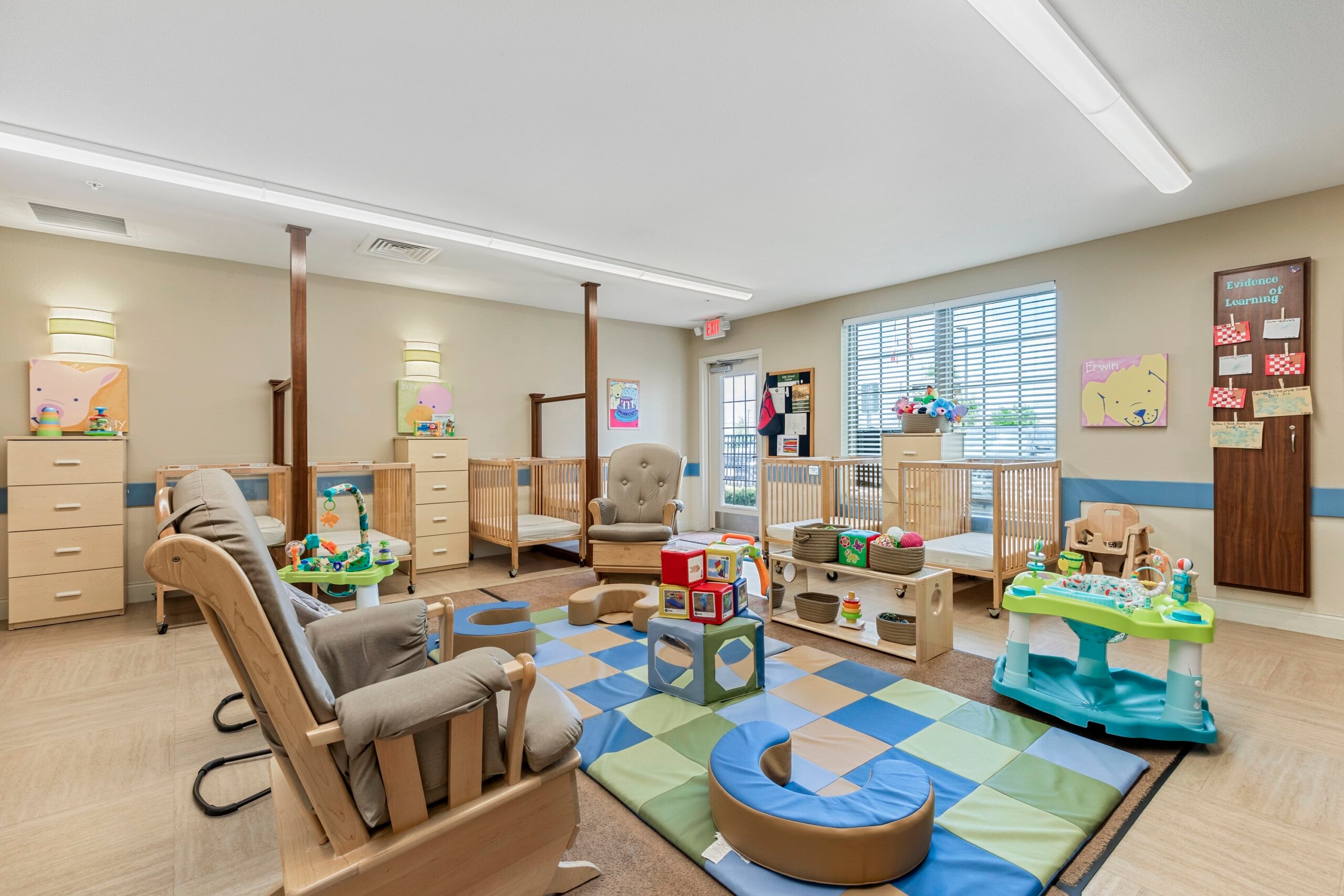 infant daycare room at Primrose School of North Richardson at Lookout