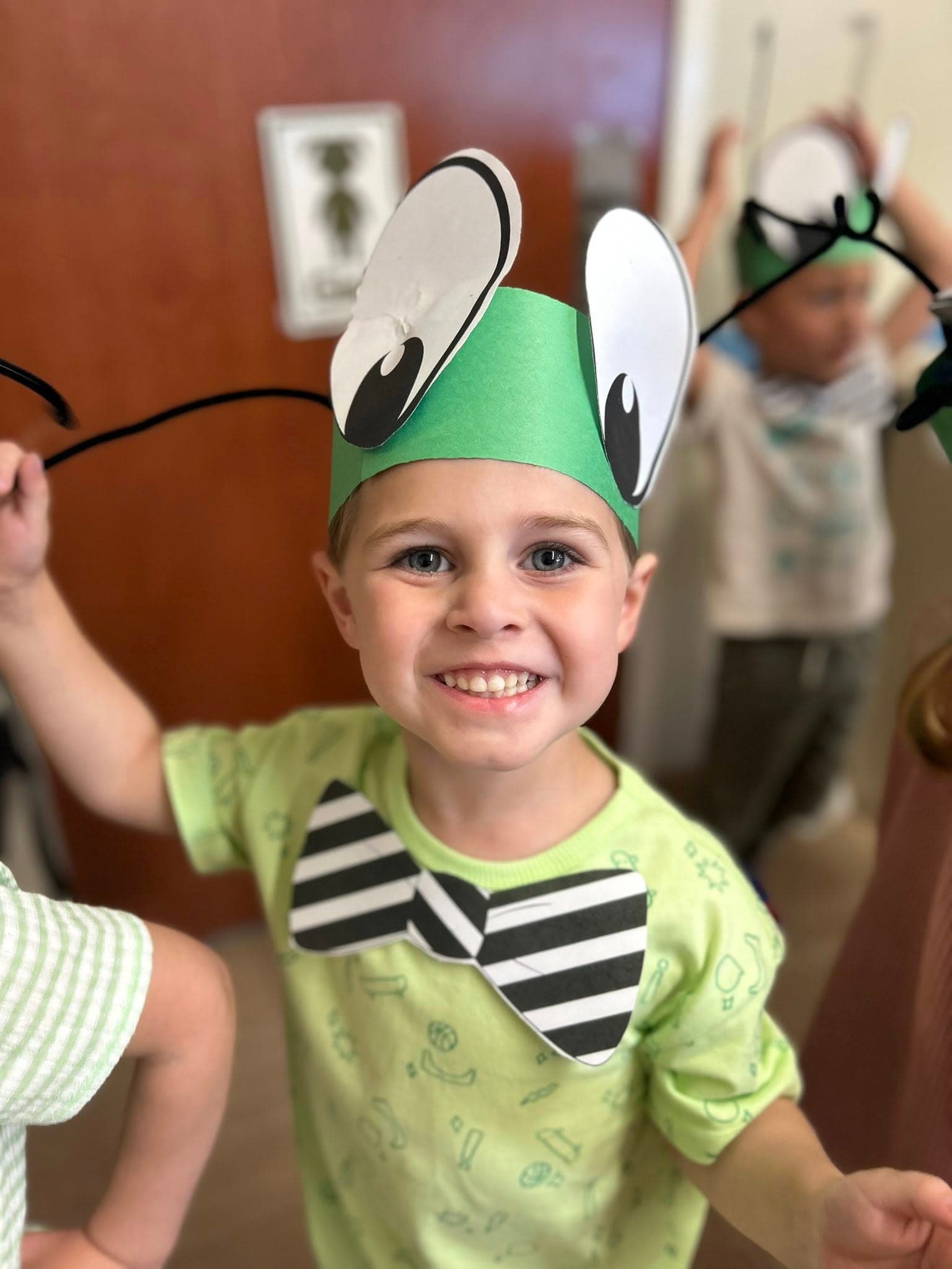 A child wearing a hat