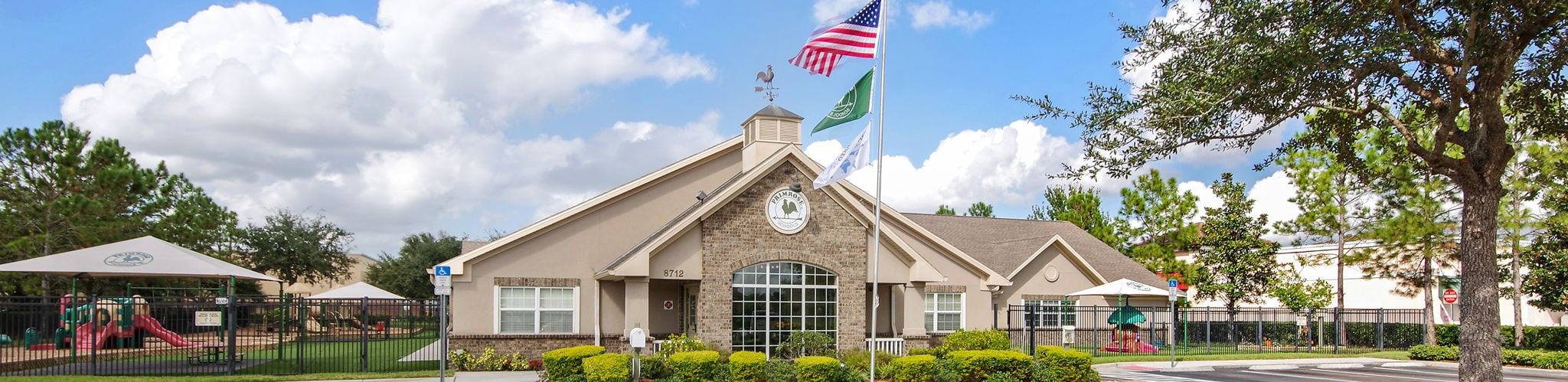 Exterior of a Primrose School at Vista Lakes