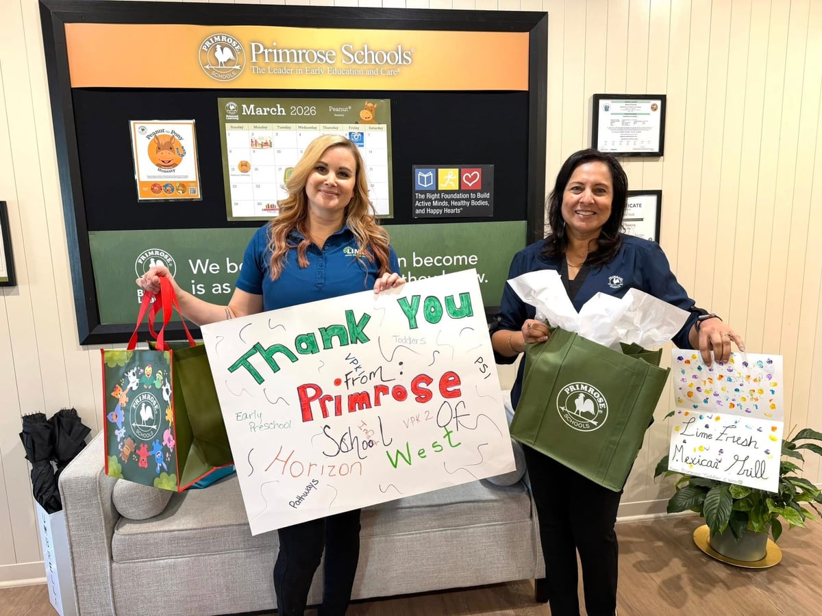two women holding signs