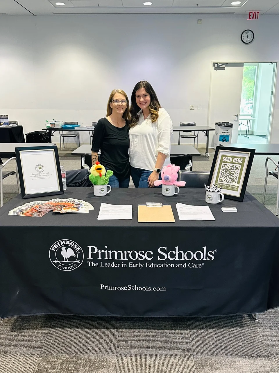 Leadership team from Primrose School of Memphis at Germantown at the Memphis Career Fair