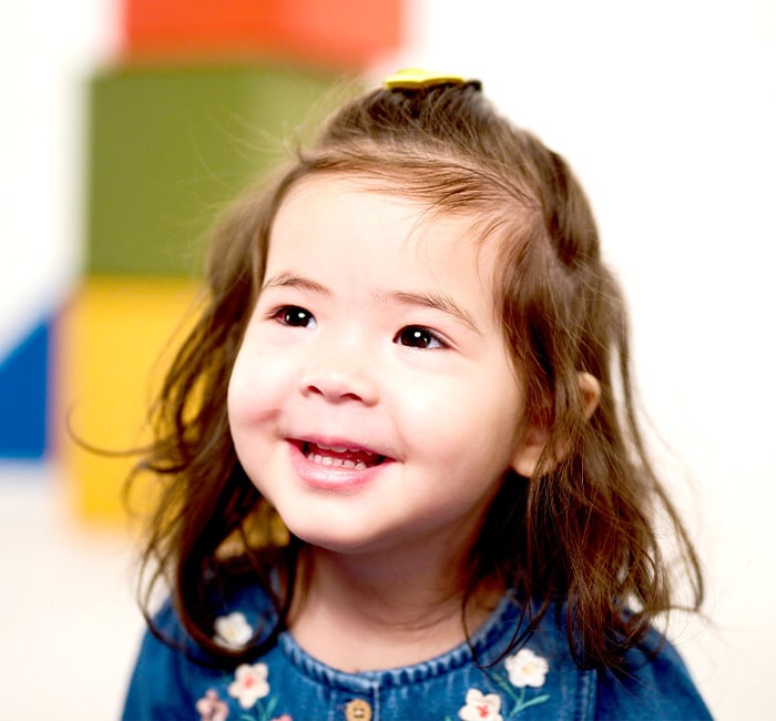 toddler child smiling